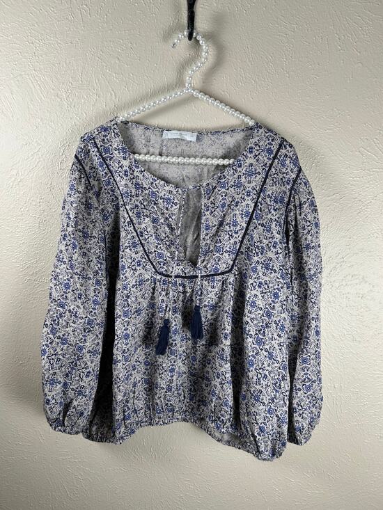 Lucky Brand Tops - Lucky Brand Blouse Size XXL Long Sleeve Flouncy Cottage Fairy Loose Fit Shirt